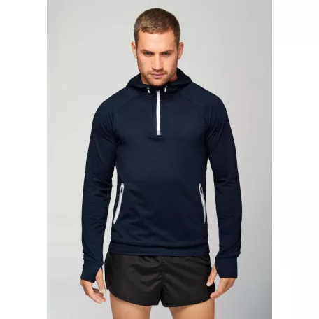 PA360 ZIP NECK HOODED SPORTS SWEATSHIRT