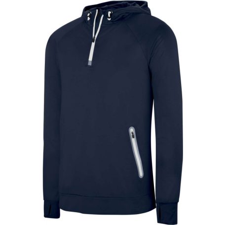 PA360 ZIP NECK HOODED SPORTS SWEATSHIRT