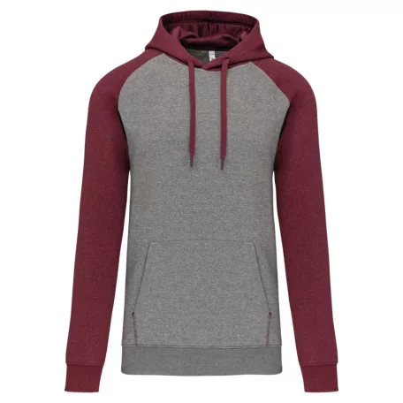 Proact PA369 ADULT TWO-TONE HOODED SWEATSHIRT 2XL