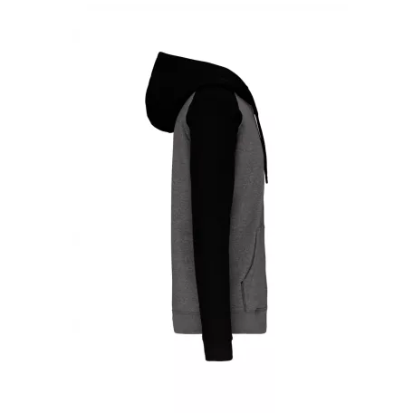 Proact PA380 UNISEX TWO-TONE ZIPPED HOODED FLEECE JACKET M