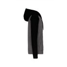 Proact PA380 UNISEX TWO-TONE ZIPPED HOODED FLEECE JACKET XS