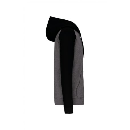 Proact PA380 UNISEX TWO-TONE ZIPPED HOODED FLEECE JACKET XS