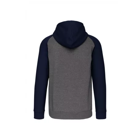 Proact PA380 UNISEX TWO-TONE ZIPPED HOODED FLEECE JACKET 3XL