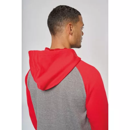 Proact PA380 UNISEX TWO-TONE ZIPPED HOODED FLEECE JACKET M