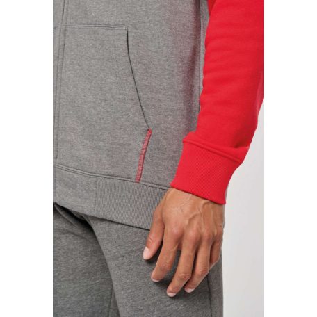 Proact PA380 UNISEX TWO-TONE ZIPPED HOODED FLEECE JACKET S