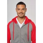 Proact PA380 UNISEX TWO-TONE ZIPPED HOODED FLEECE JACKET XS