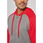 Proact PA380 UNISEX TWO-TONE ZIPPED HOODED FLEECE JACKET XS