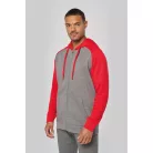 Proact PA380 UNISZEX KÉTSZÍNŰ, CIPZÁRAS, KAPUCNIS, GYAPJÚ MELEGÍTŐFELSŐ S