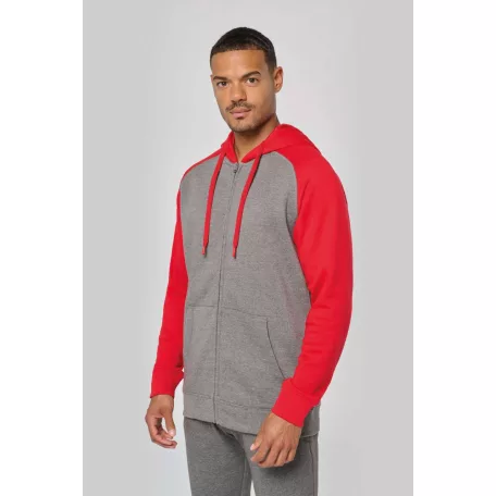 Proact PA380 UNISZEX KÉTSZÍNŰ, CIPZÁRAS, KAPUCNIS, GYAPJÚ MELEGÍTŐFELSŐ S