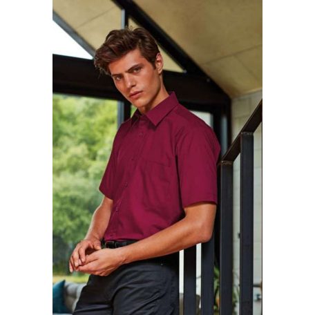 PR202 MEN'S SHORT SLEEVE POPLIN SHIRT