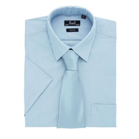 PR202 MEN'S SHORT SLEEVE POPLIN SHIRT