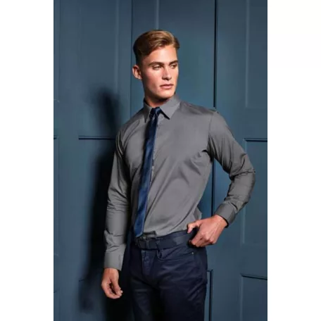 PR204 MEN’S LONG SLEEVE FITTED POPLIN SHIRT