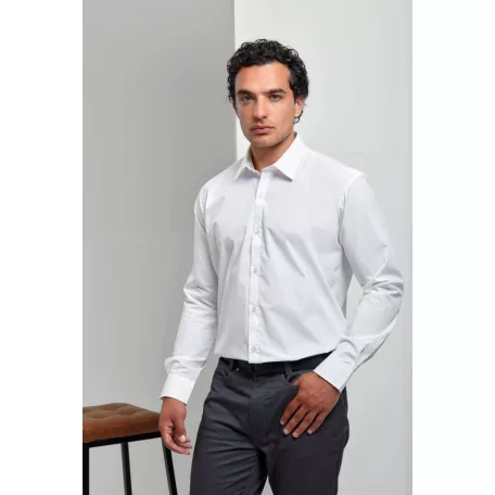 Premier PR207 MEN'S POPLIN SUPREME LONG SLEEVE SHIRT S/M