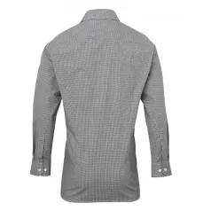 PR220 MEN'S LONG SLEEVE GINGHAM COTTON MICROCHECK SHIRT