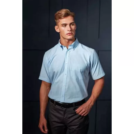PR236 MEN’S SHORT SLEEVE SIGNATURE OXFORD SHIRT