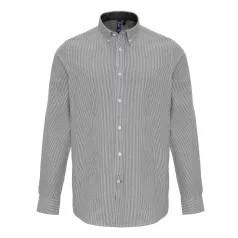 Premier PR238 MEN’S COTTON RICH OXFORD STRIPES SHIRT S