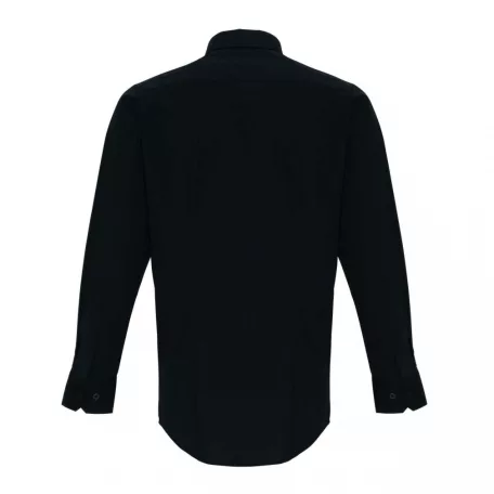 PR244 MEN'S STRETCH-FIT COTTON POPLIN LONG SLEEVE SHIRT