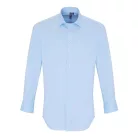 PR244 MEN'S STRETCH-FIT COTTON POPLIN LONG SLEEVE SHIRT