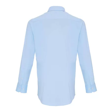 PR244 MEN'S STRETCH-FIT COTTON POPLIN LONG SLEEVE SHIRT