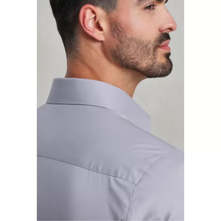 PR244 MEN'S STRETCH-FIT COTTON POPLIN LONG SLEEVE SHIRT