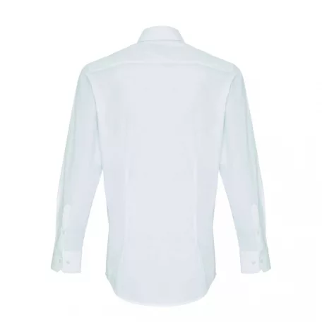PR244 MEN'S STRETCH-FIT COTTON POPLIN LONG SLEEVE SHIRT