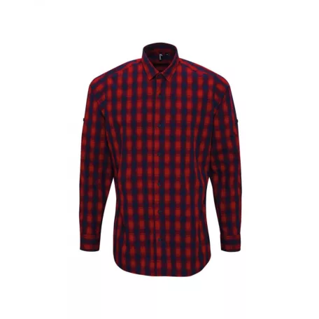 PR250 'MULLIGAN' CHECK - MEN'S LONG SLEEVE COTTON SHIRT