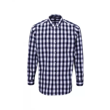PR250 'MULLIGAN' CHECK - MEN'S LONG SLEEVE COTTON SHIRT