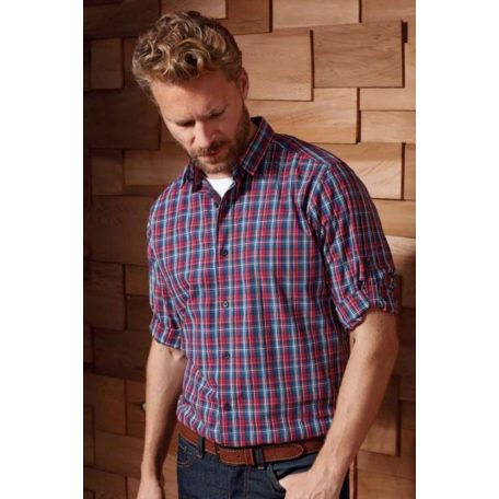 PR256 'SIDEHILL' CHECK - MEN'S LONG SLEEVE COTTON SHIRT