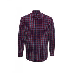   PR256 'SIDEHILL' CHECK - MEN'S LONG SLEEVE COTTON SHIRT