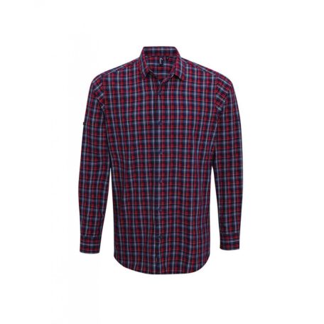 PR256 'SIDEHILL' CHECK - MEN'S LONG SLEEVE COTTON SHIRT