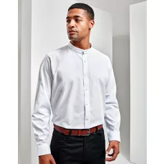 PR258 BANDED COLLAR 'GRANDAD' LONG SLEEVE SHIRT