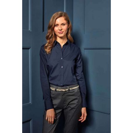 PR300 WOMEN'S LONG SLEEVE POPLIN BLOUSE