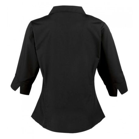 PR305 WOMEN'S POPLIN 3/4 SLEEVE BLOUSE
