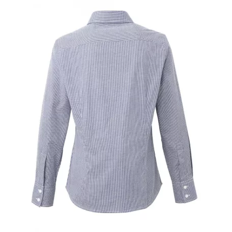 PR320 WOMEN'S LONG SLEEVE GINGHAM MICROCHECK SHIRT