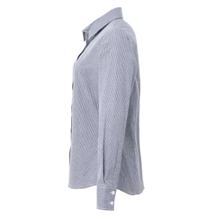 PR320 WOMEN'S LONG SLEEVE GINGHAM MICROCHECK SHIRT