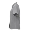 PR321 WOMEN'S SHORT SLEEVE GINGHAM MICROCHECK SHIRT