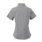 PR321 WOMEN'S SHORT SLEEVE GINGHAM MICROCHECK SHIRT