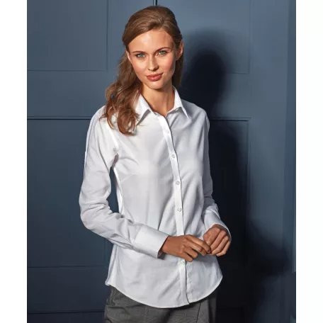 PR334 WOMEN'S LONG SLEEVE SIGNATURE OXFORD BLOUSE