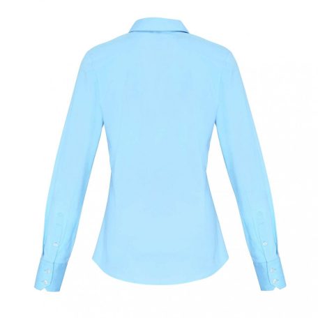 PR344 WOMEN'S STRETCH-FIT COTTON POPLIN LONG SLEEVE SHIRT