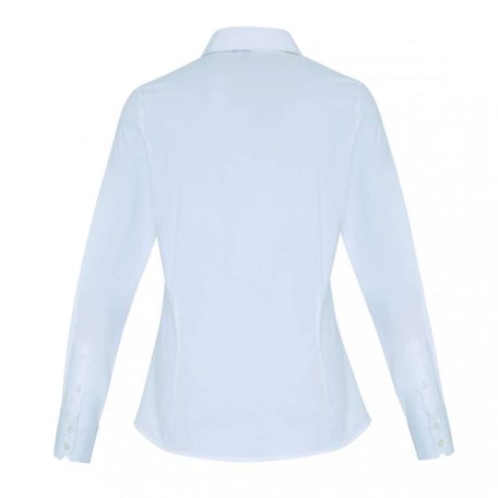 PR344 WOMEN'S STRETCH-FIT COTTON POPLIN LONG SLEEVE SHIRT