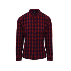  PR350 'MULLIGAN' CHECK - WOMEN'S LONG SLEEVE COTTON SHIRT