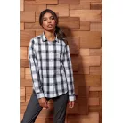 PR354 'GINMILL' CHECK - WOMEN'S LONG SLEEVE COTTON SHIRT