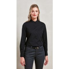   Premier PR358 WOMEN’S BANDED COLLAR 'GRANDAD' SHIRT XS
