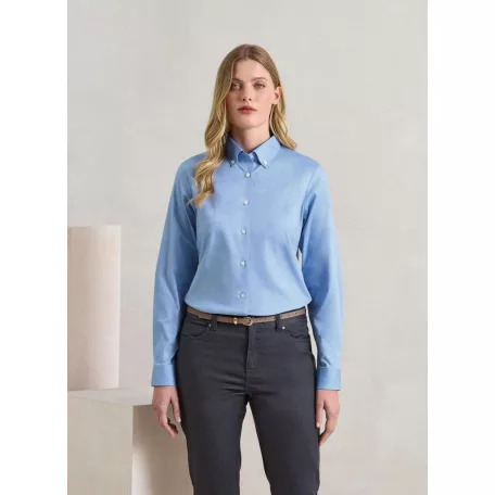 Premier PR384 SUPREME’ OXFORD WOMEN’S LONG SLEEVE SHIRT 2XL