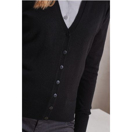 PR402 V nyakú kötött női kardigán
