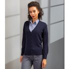PR402 V nyakú kötött női kardigán