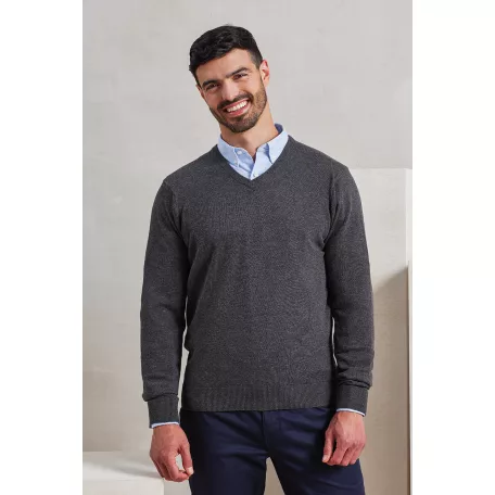 Premier PR694 MEN'S KNITTED V-NECK SWEATER L
