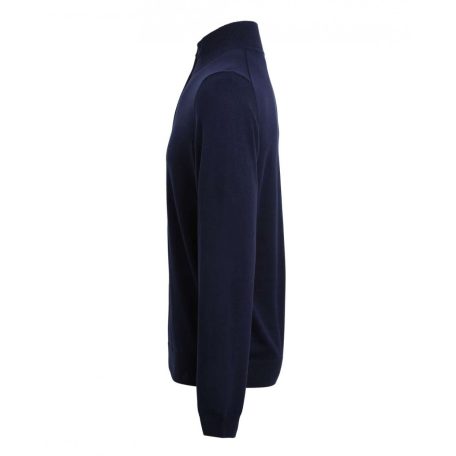 PR695 nyakcipzáras kötött férfi pulóver