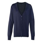 PR697 V nyakú kötött női kardigán