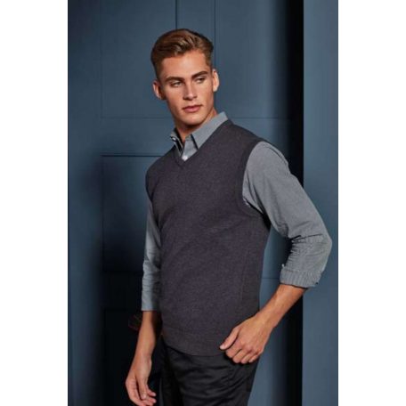 PR699 MEN'S V-NECK SLEEVELESS SWEATER